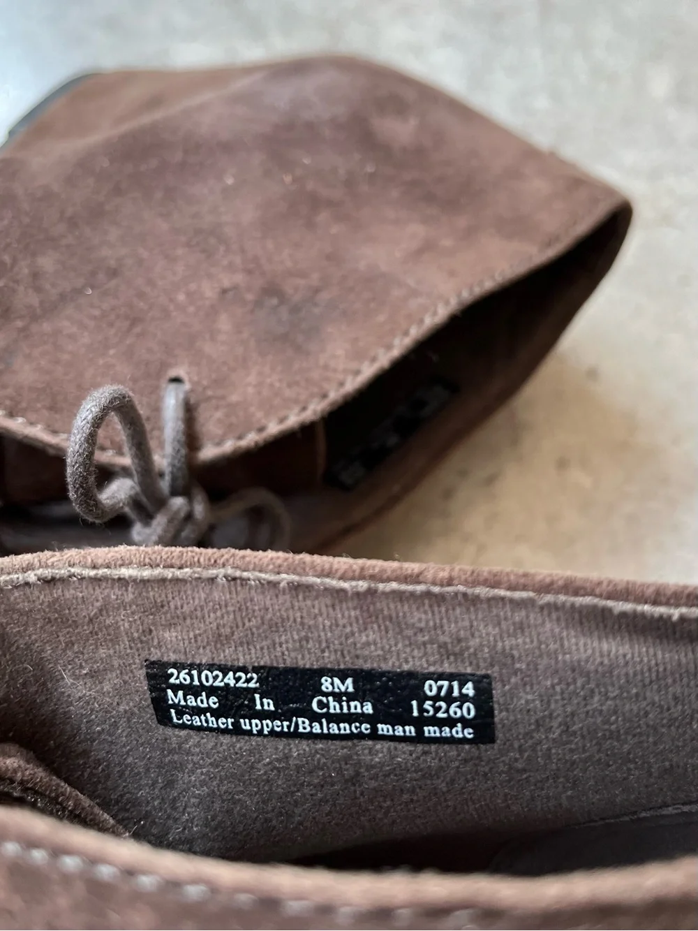 Clarks Brown Suede Wedge Ankle Booties with Lace-Up
